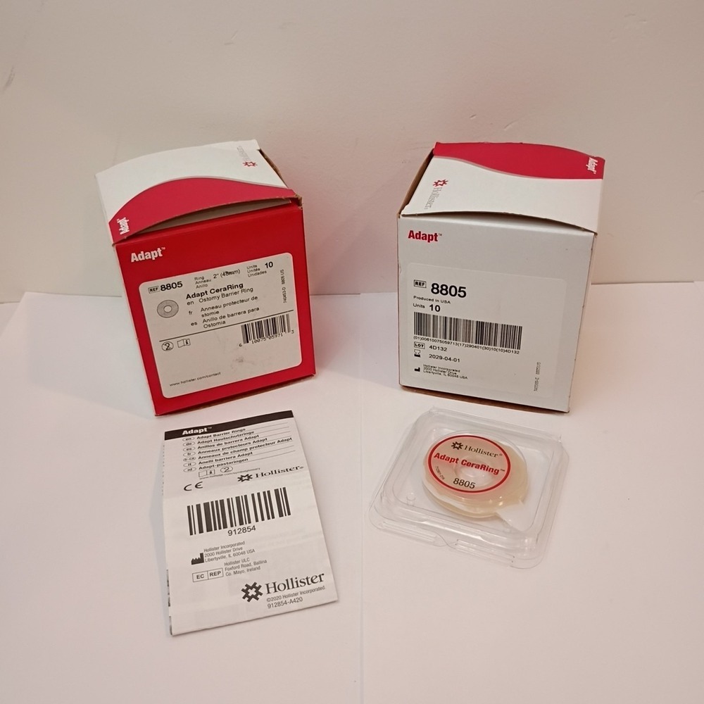 2 New Boxes 8805 Adapt Ceraring Ostomy 2" Barrier Ring 10 Per Box 20 Rings Total